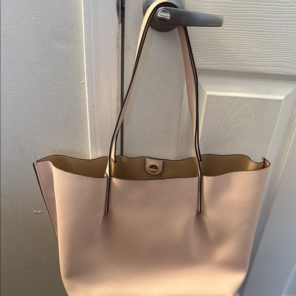Michael Kors Pink Leather Tote Bag - Picture 2 of 4